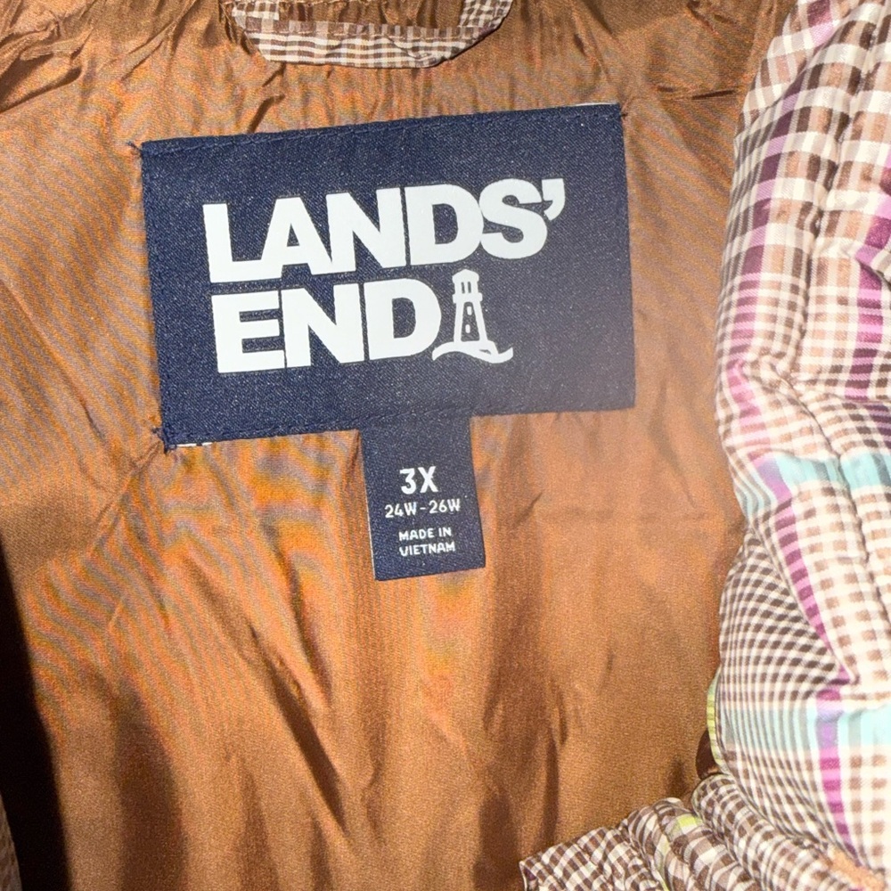 Lands End Puffer Vest View 2